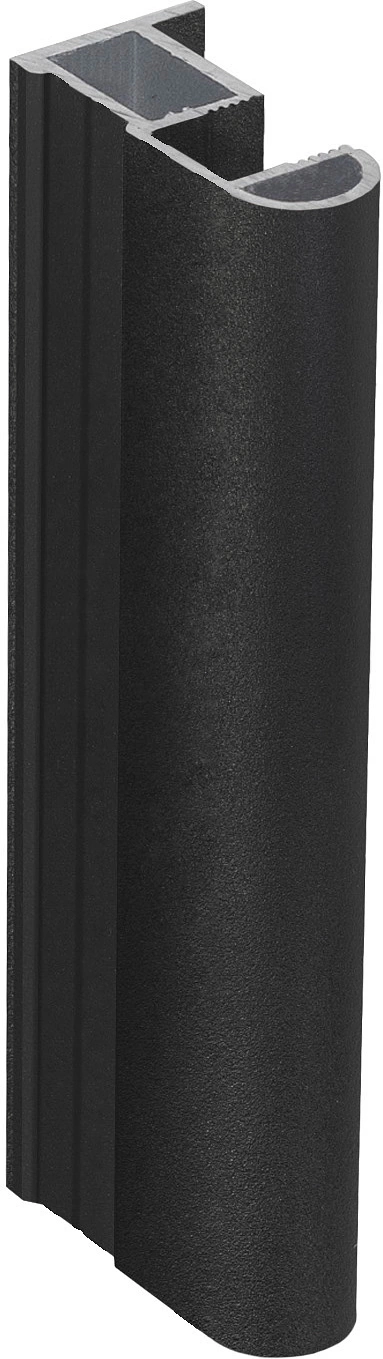Профиль алюминиевый SENATOR черный муар вертик. узкий орбита L-5300 мм АЛЮТЕХ - фото 1