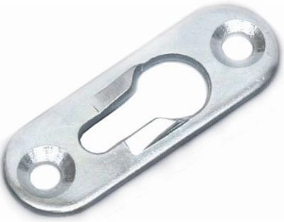 Пластинка зацепная 42*14*32*2 ВА белый цинк, AKS - фото 1