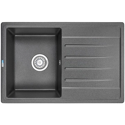 Мойка кварцевая, прямоугольная, ST-7602, 760*500мм, графит, Granula - фото 1