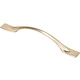 Ручка меб. скоба мет. GRACE 128 брашированное золото, AKS - фото 3