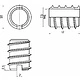 Муфта вкручиваемая с прямым шлицем М6*10*12 (уп/ 100 шт), AKS - фото 2