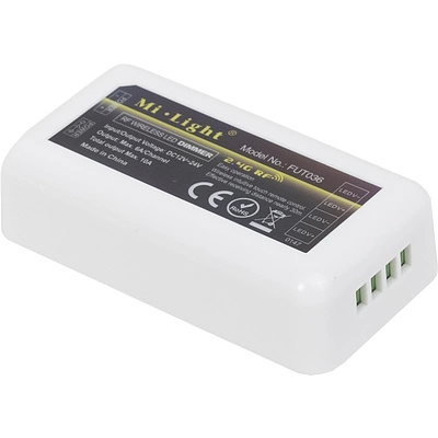 Контроллер для светодиодной ленты, 2 канала, 4 зоны, RF 2.4GHZ, 12/24V, 120W/240W, AKS - фото 3