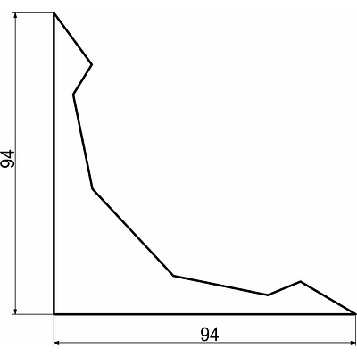 Уголок LOFT декоративный LAGUNA черный - фото 2