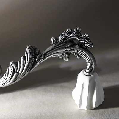 Ручка меб. скоба мет. NATURA 96 античное серебро правая AKS - фото 8