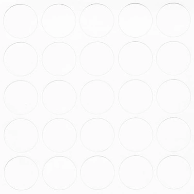 Заглушка самоприлипающая к конфирматам белый глянцевый (14321) FOLMAG (лист-25шт.) - фото 1