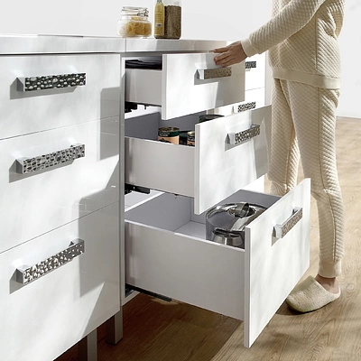 Система ящиков Slimbox L-500 H=175 с доводчиком ДСП16мм белый - фото 4