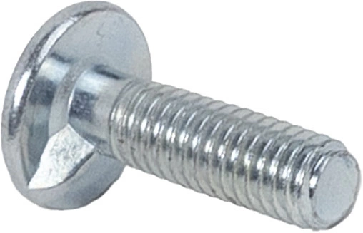 Болт с полукруглой головкой М6*20 с усом, неполн. резьба, цинк (1кг=175шт) - фото 3