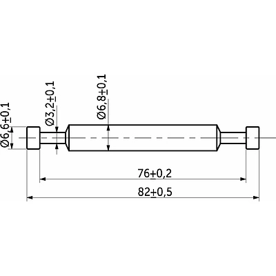 Шток эксцентрика двусторонний 7*76/82 для плиты 16мм (уп/1тыс.шт) - фото 2