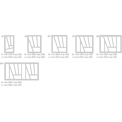 Лоток для столовых приборов 300 VERSO (230*430), металлик РП - фото 3