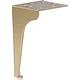 Опора меб. мет. STELLAR h150 угловая матовое золото AKS - фото 4