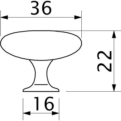 Ручка меб. кнопка мет. GP09 сатин АKS - фото 4