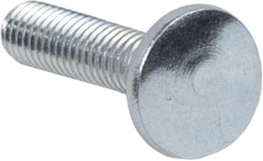 Болт с полукруглой головкой М6*35 с усом, полн. резьба, цинк (1кг=122шт) - фото 1