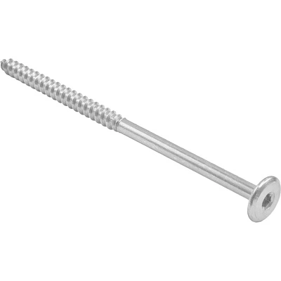 Шуруп для дерева 6,3*70 белый цинк (уп/1тыс.шт) AKS - фото 1