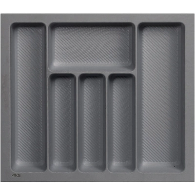 Лоток для столовых приборов 600 PIXEL 540*485, графит AKS - фото 1