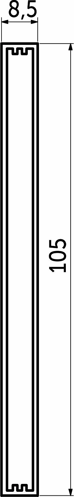 Делитель поперечный Slimbox AKS L-2000 белый - фото 2