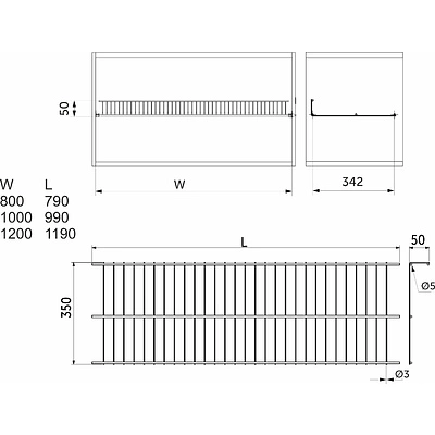 Полка для обуви 1000*350, белый РП - фото 2