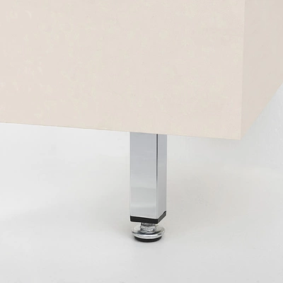 Опора меб. мет. D-737-3 h100 с регул. хром AKS - фото 3