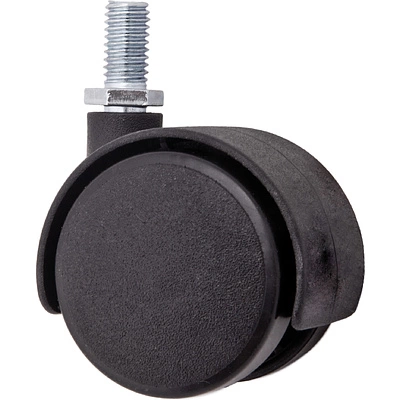 Колесо меб. пласт. d40 с винтом М8, черный AKS - фото 3