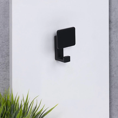 Крючок меб. двухрожковый мет. QUADRA черный матовый AKS - фото 7