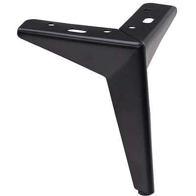 Опора меб. мет. HELLY h100 угловая черный матовый AKS - фото 1