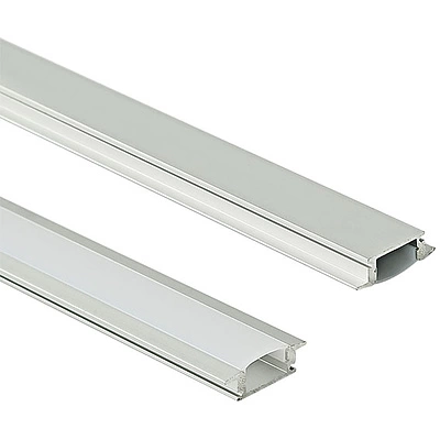 Профиль алюминиевый врезной LIRA-1707 с экраном, цвет алюминий, 3м, AKS - фото 1