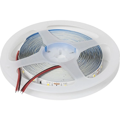 Лента светодиодная - 4,8W/m, 12V, 8мм, 2835, 60 д/м, IP20, нейтральный белый (4000K), CRI>70, 550 Lm, 5м, CZ - фото 1