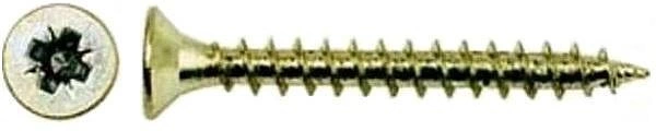 Саморез универсальный 5,0*70 желтый цинк (уп/0,25тыс.шт) AKS - фото 1