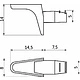 Полкодержатель для корпусных полок мет. SEKURA 2 никель (1 уп. = 5 тыс.шт.) AKS - фото 2
