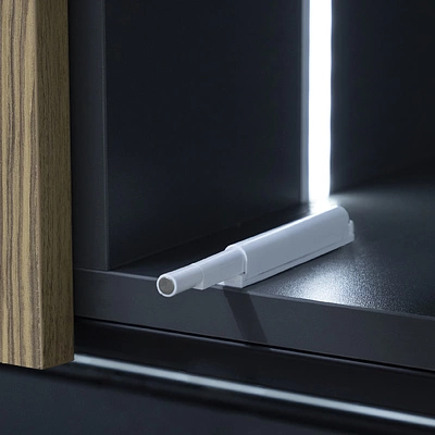 Механизм push-to-open наконечник магнитный накладной белый AKS - фото 4