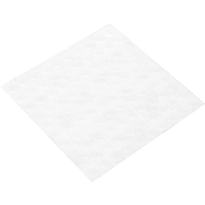 Отбойник силиконовый d8 h=1,5 AKS (лист = 100 шт. перфорированный по 2 шт.) молочный - фото 1