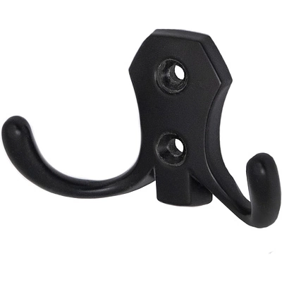 Крючок меб. двухрожковый мет. WP89 черный матовый GRIDLI - фото 3