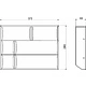 Вкладыш 30/400 шуфлядный металлический Organizer нержавеющая сталь (373*280*65) AKS - фото 3