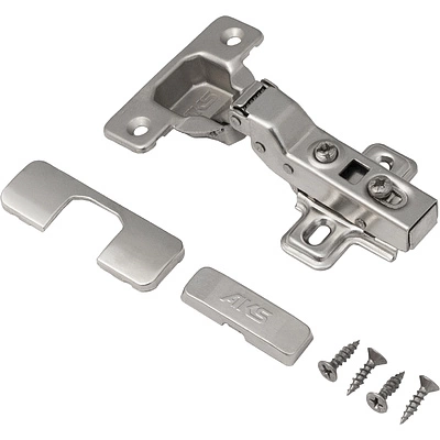 Петля полунакладная с доводчиком 48мм h2 clip-on AKS (саморезы, заглушки) - фото 3