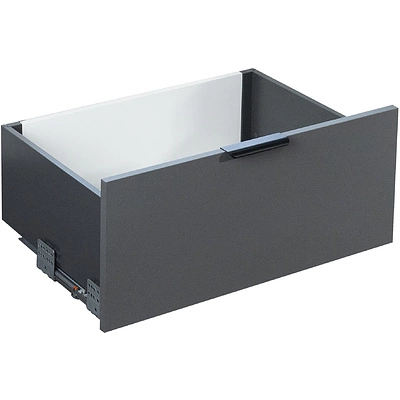 Система ящиков Slimbox Evolution L-550 H=199 с доводчиком ДСП16мм графит - фото 1