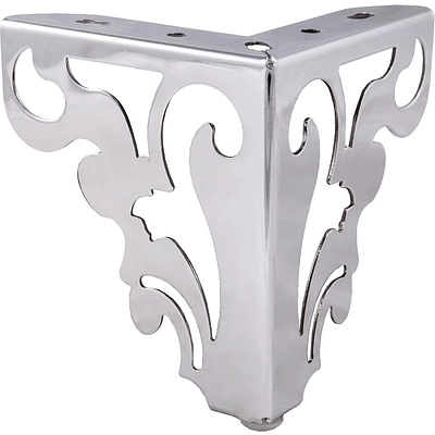 Опора меб. мет. резная h120 угловая черный AKS - фото 3