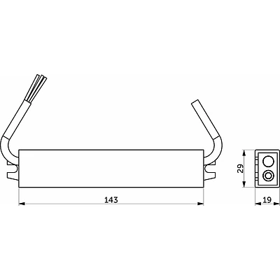 Блок питания Aqua 36W/12V, IP67, водонепроницаемый, AKS - фото 2