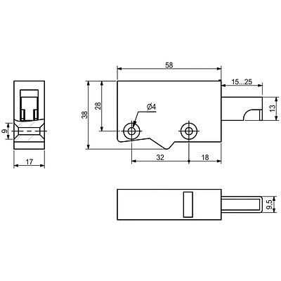 Навес кухонный регулируемый (простой) белый (уп/4шт) SAZ - фото 4