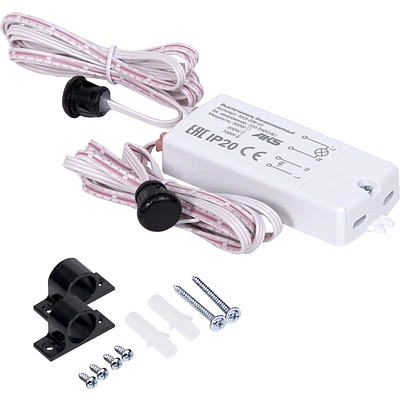 Выключатель бесконтактный на преграду, двойной, врезной/накладной, 230V, 500W, AKS - фото 3