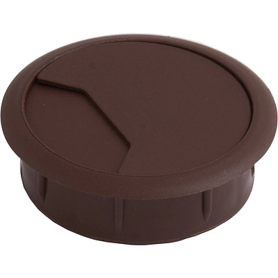 Пропуск кабельный пластик D60мм орех темный (1281) LEBA - фото 1