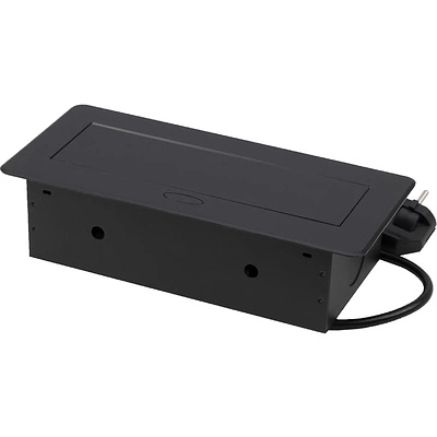 Выдвижной удлинитель NOVA USB, 2 розетки, 2xUSB, черный, AKS - фото 3