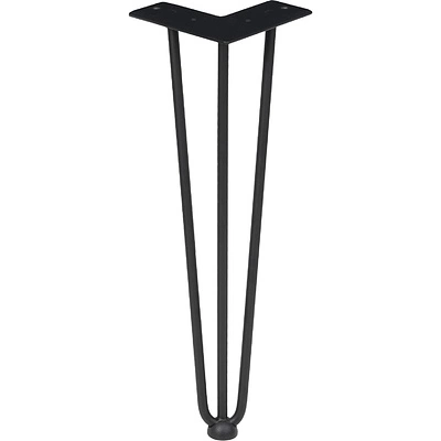 Опора меб. FLASH h410, черный (без саморезов) AKS - фото 1