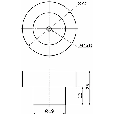 Ручка меб. кнопка деревянная TERRA ясень, AKS - фото 2