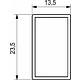 Передний релинг внутреннего ящика Slimbox AKS L-1100 белый - фото 2