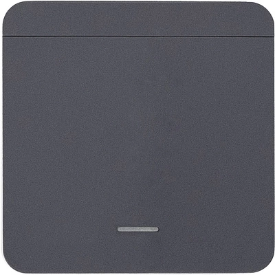 Выключатель беспроводной, с реле, 1 клавиша, графит, AKS - фото 1