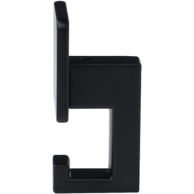 Крючок меб. двухрожковый мет. QUADRA черный матовый AKS - фото 4