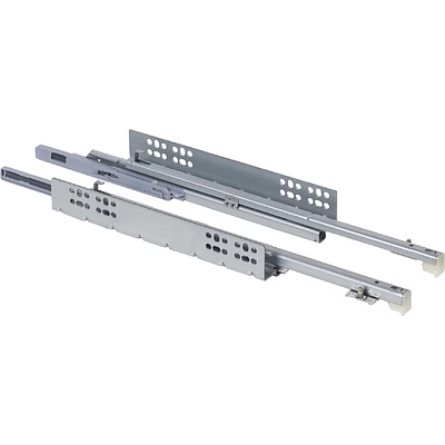 Направляющая скрытого монтажа L-450 с доводчиком ДСП до16mm насадной&nbsp;монтаж AKS&nbsp;QType полное выдвижение - фото 1