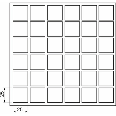 Подкладка самоприлипающая фетровая 25х25мм (1лист-36шт) серая AKS - фото 2