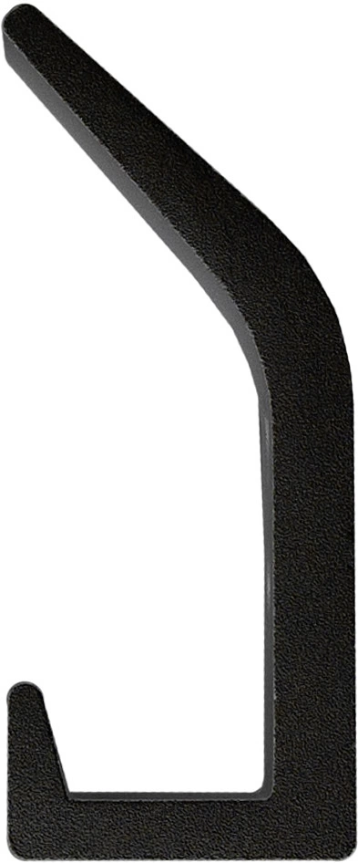 Крючок меб. двухрожковый мет. BLOCK черный матовый AKS - фото 3