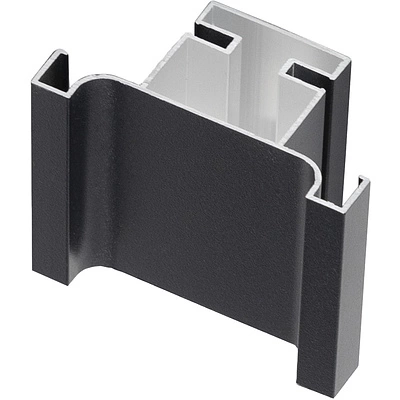 Профиль алюм. GOLA-18 вертикальный средний 5,4 м черный AKS - фото 1