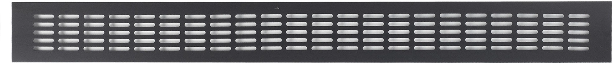 Решетка вентиляционная 800х80мм черная алюминий AKS - фото 3